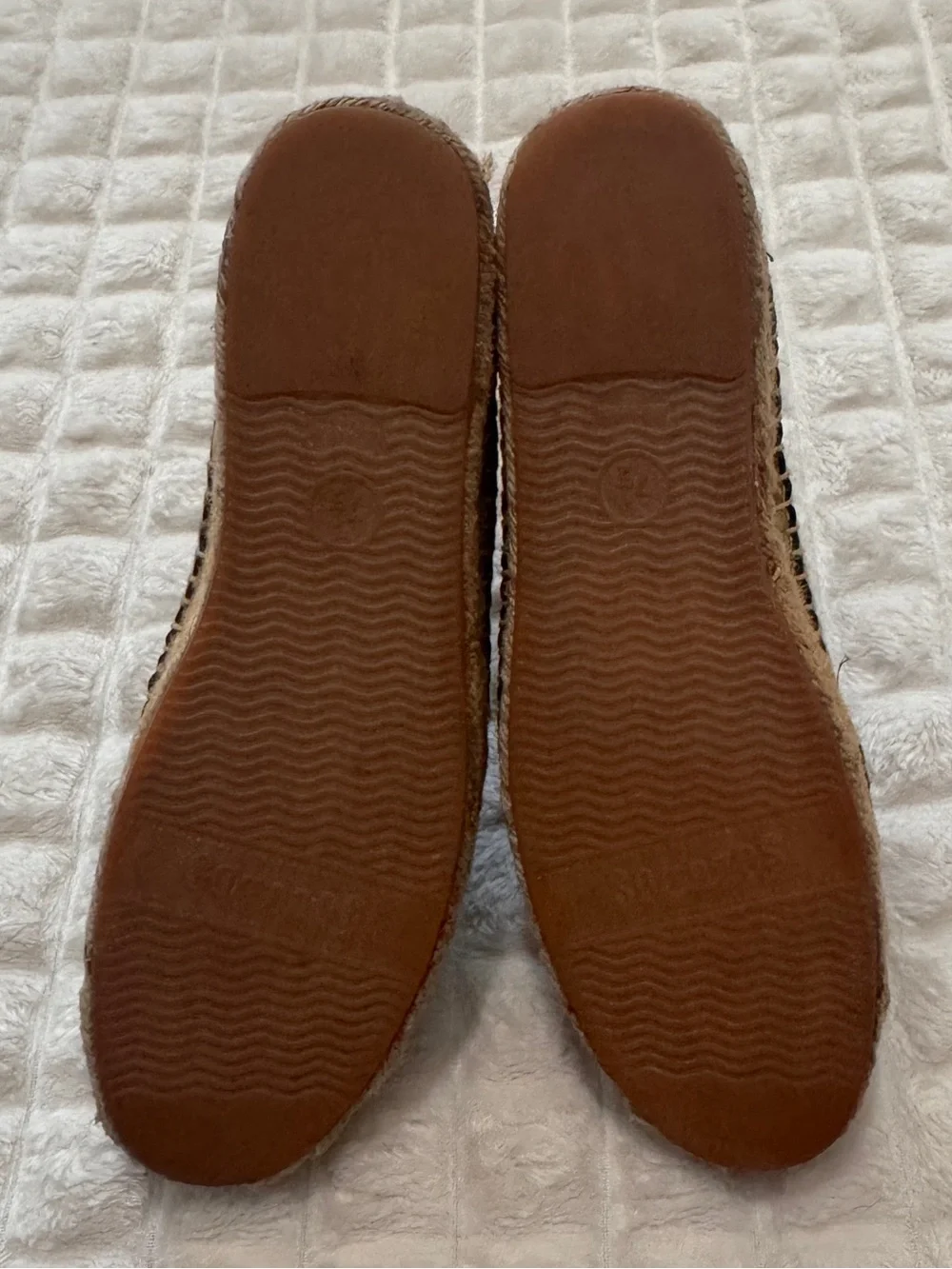 Soludos x Jason Polan 7.5 Eye Wink Black Leather Espadrille Flats Shoes